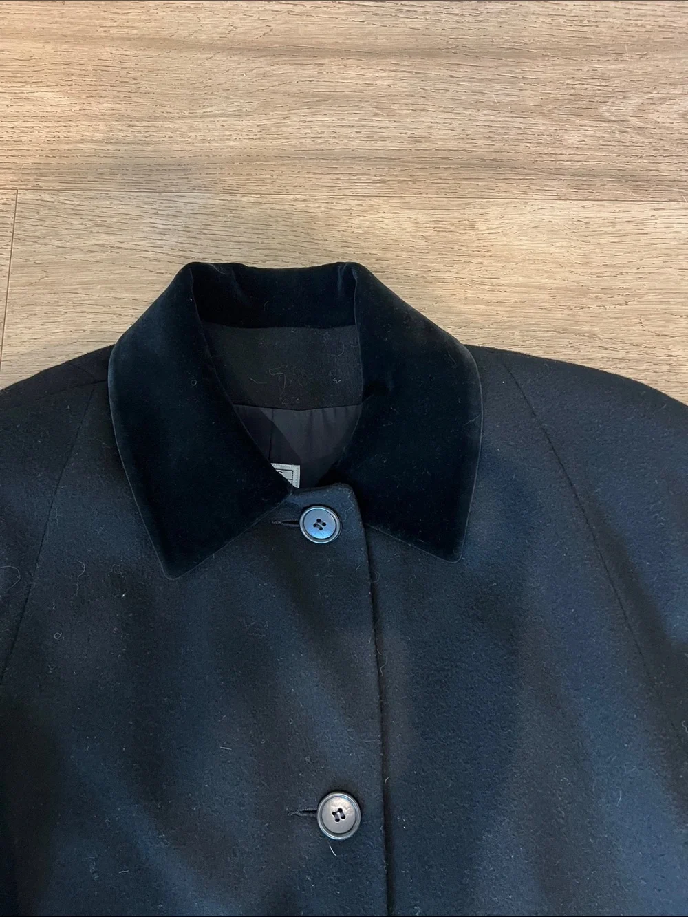 Vintage Jones New York 100% Wool Button-Front Coat Womens 12